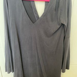 Lush/Dry Goods Gray Long sleeve dress